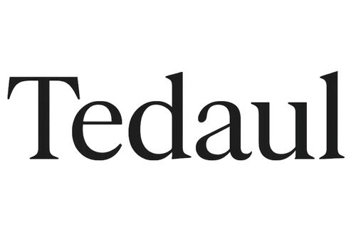 Simple text-only logo for Tedaul